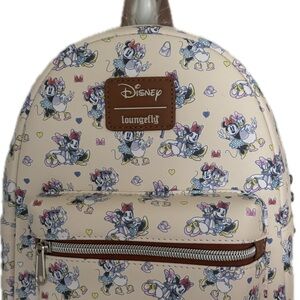 Disney Lounge Fly  Cream Mini Backpackwith Whimsical Design large front pocket